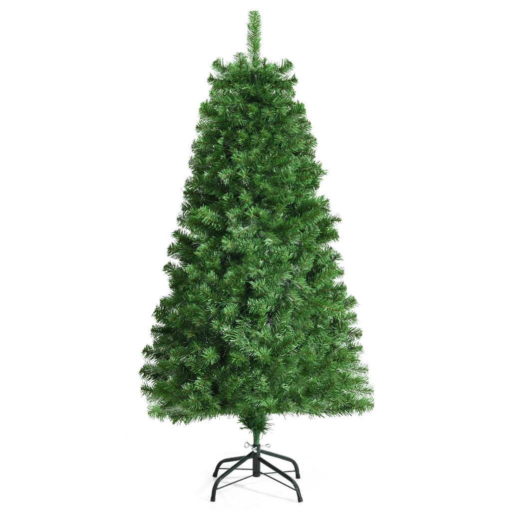 5 Ft Pre-Lit Multi-Colored Fiber Optic Artificial Christmas Tree - Costway