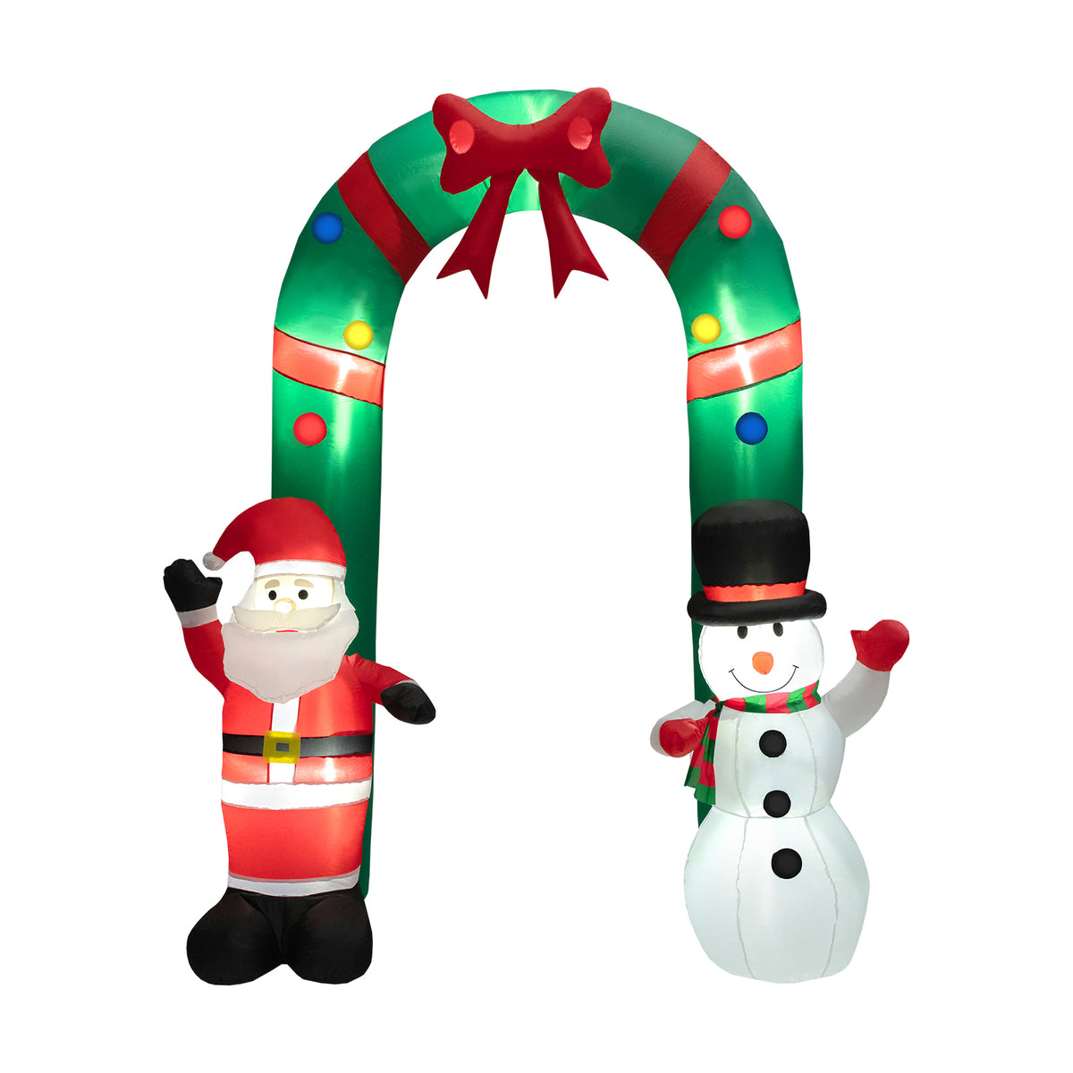 Inflatable Santa Claus Decoration with Waving Style - 8ft Outdoor Xmas Yard Decor