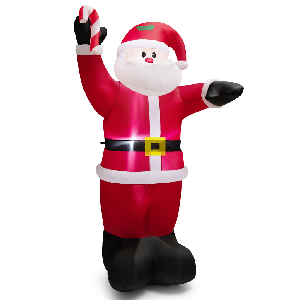Christmas Inflatable Santa Decoration Sitting Down with LED Lights - 9.5 Feet