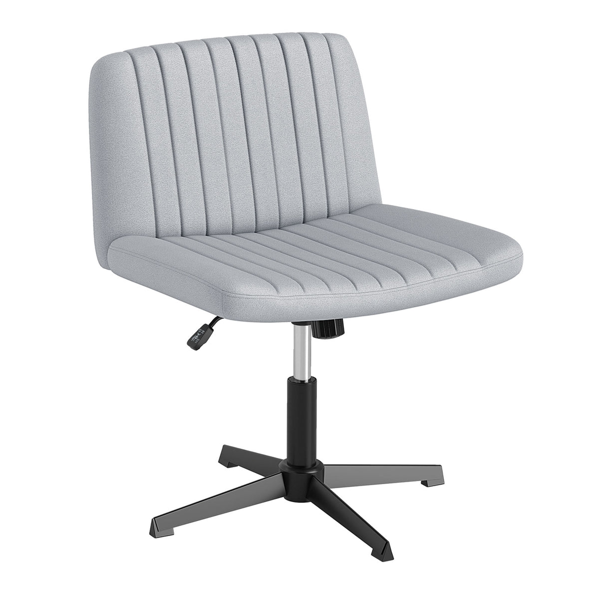 Criss Cross-Legged Swivel Desk Chairs No Wheels