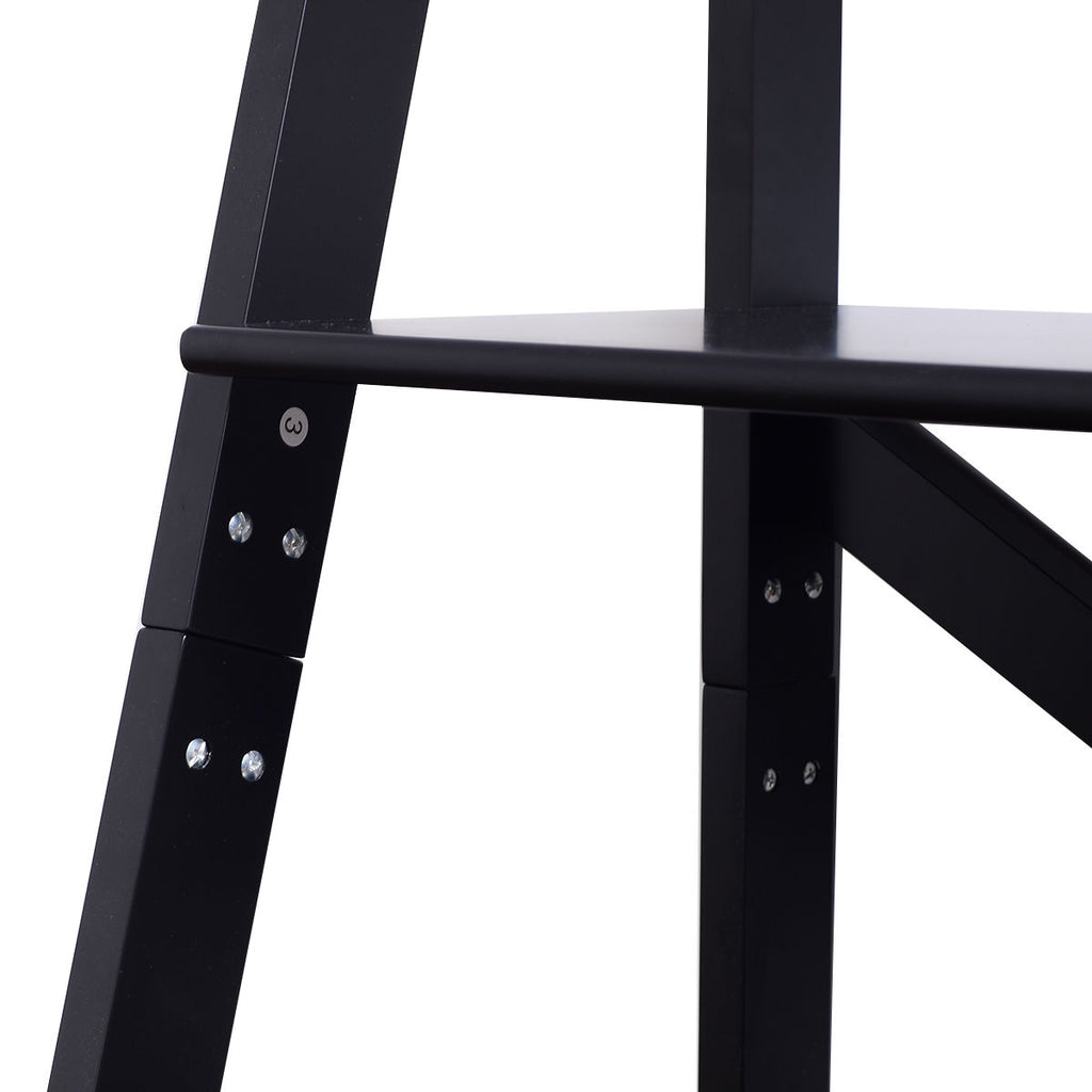 4-Tier Leaning Free Standing Ladder Shelf Bookcase Display