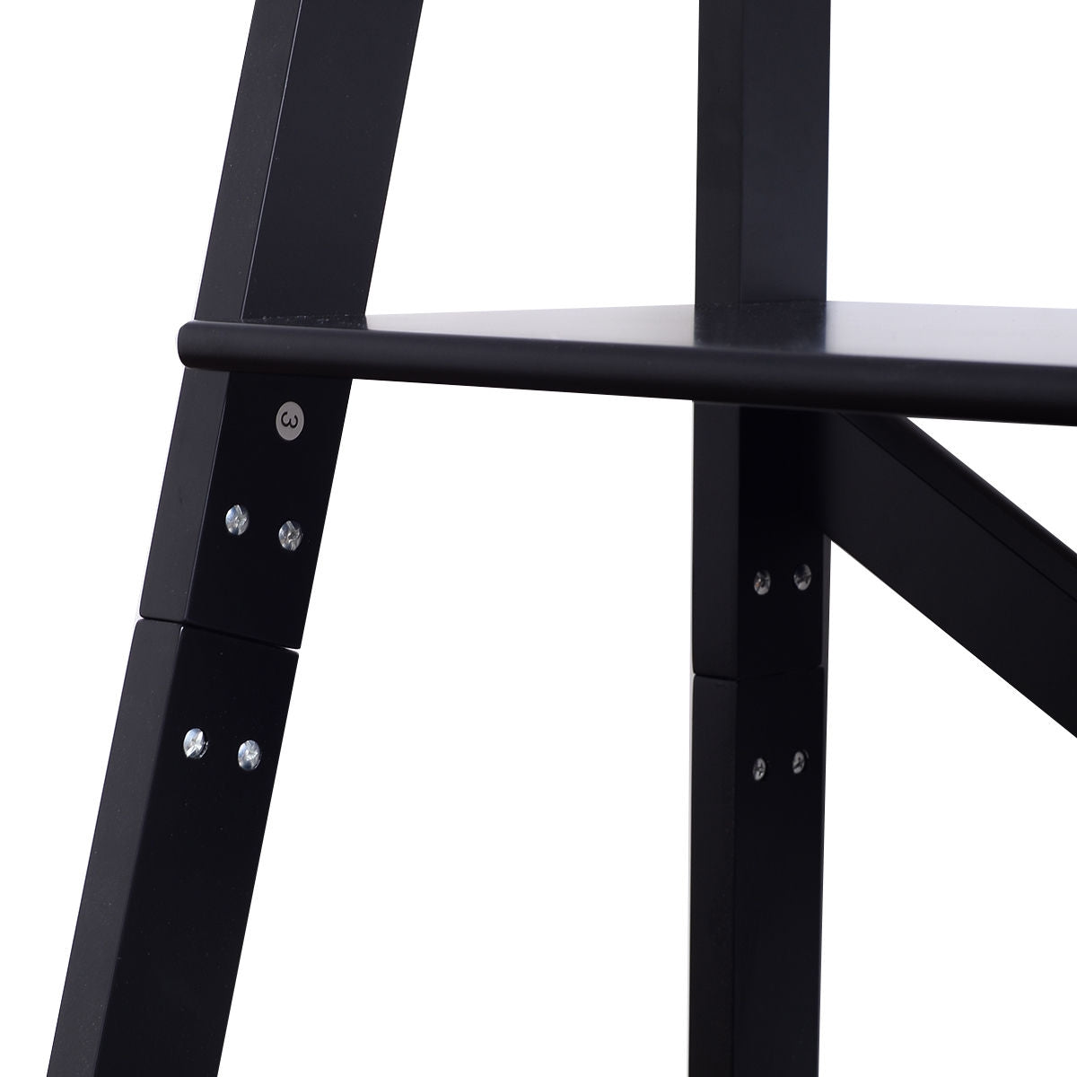 4-Tier Leaning Free Standing Ladder Shelf Bookcase Display