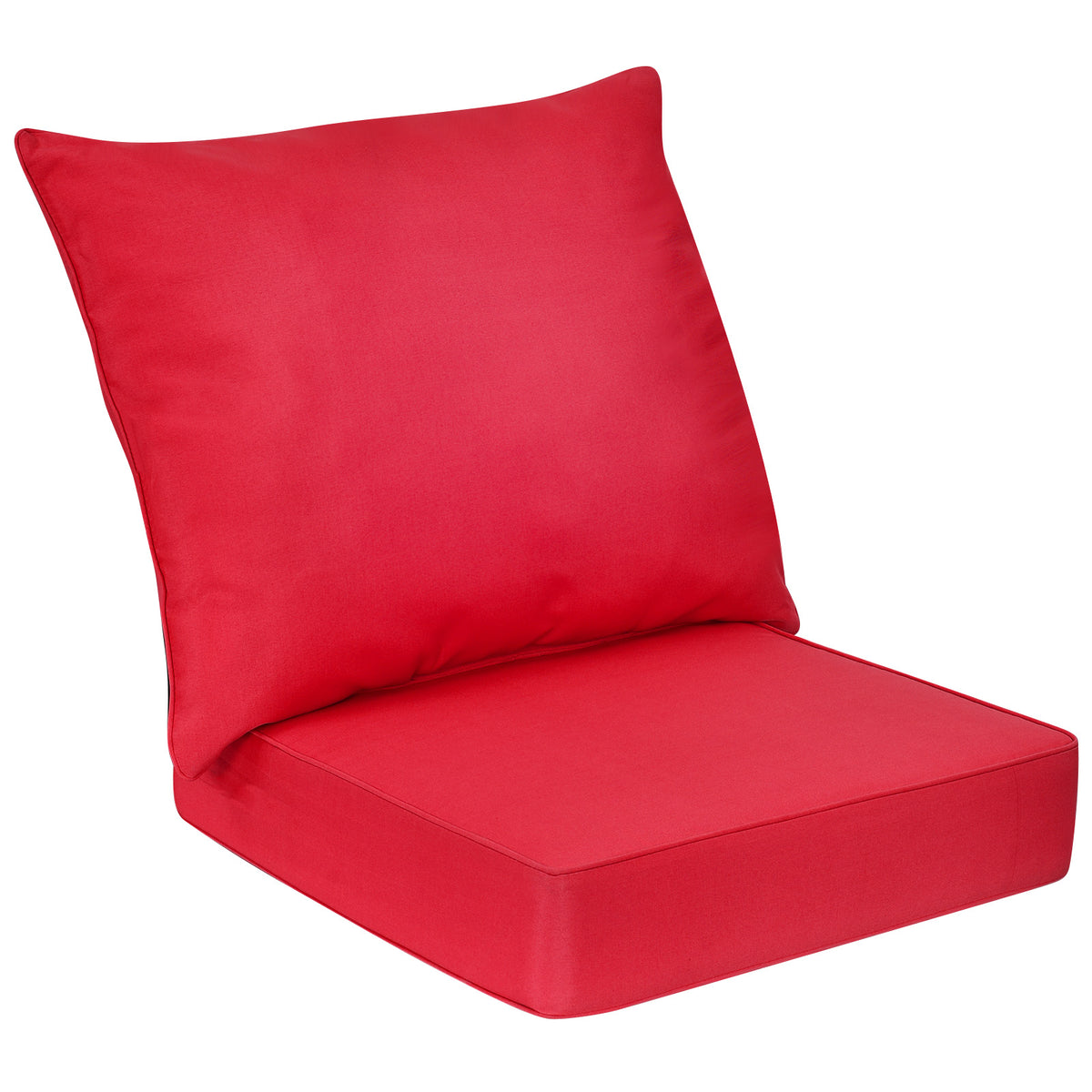 Deep Seat Chair Cushion Pads Set with Rope Belts for Indoor and