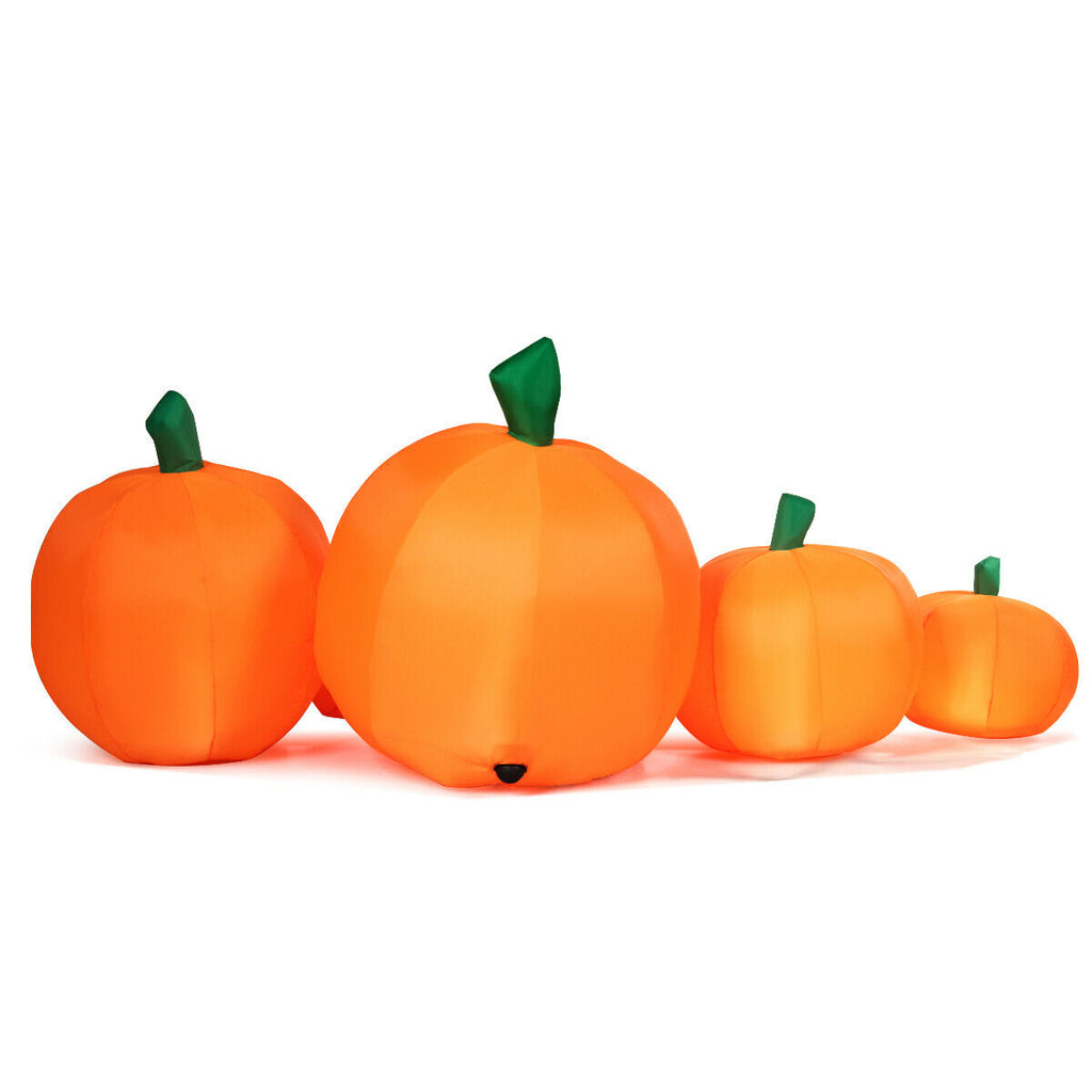 7.5 Feet Halloween Inflatable Pumpkin Patch with LED Lights - 7 Pumpkins