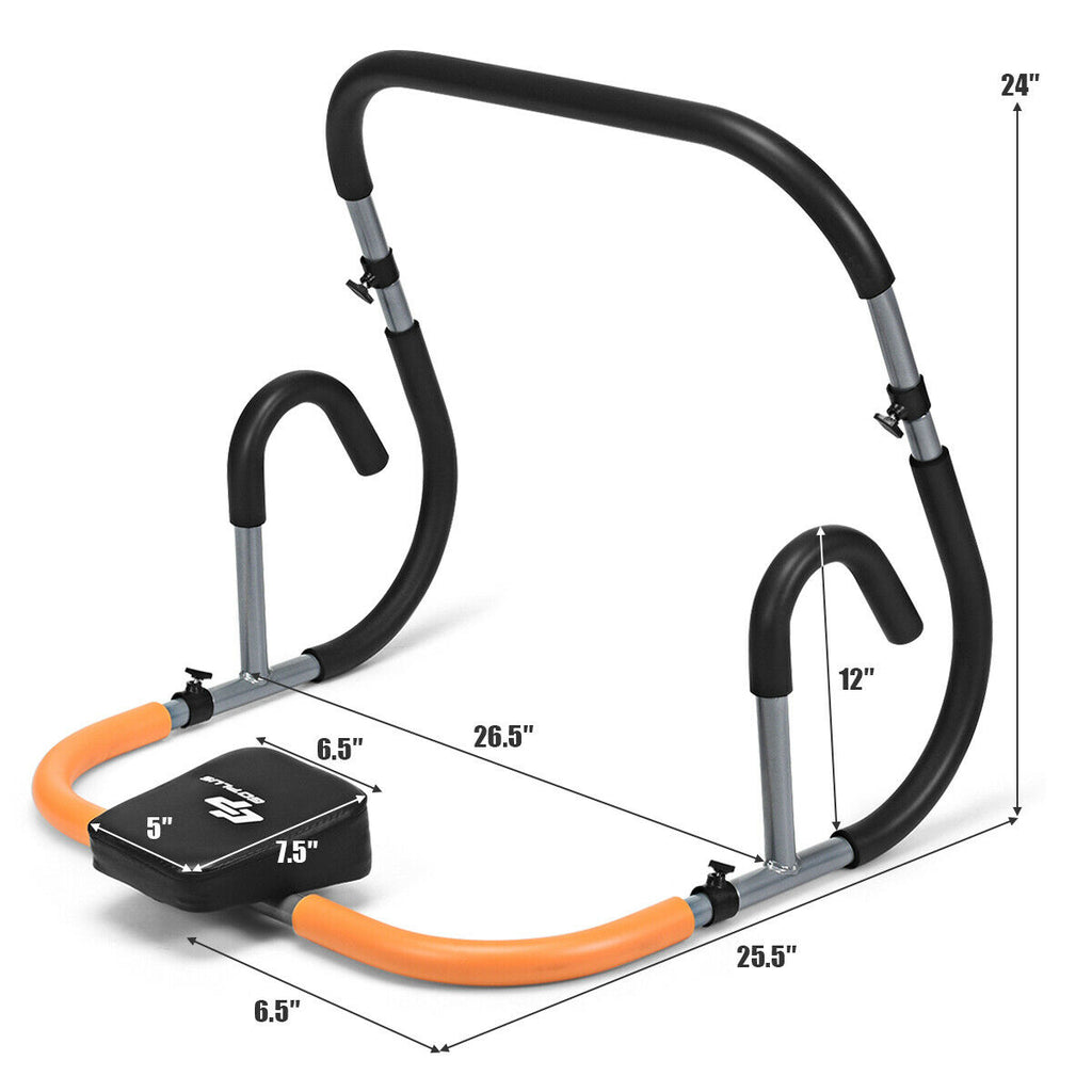 Portable Ab Exercise Cruncher for Home Gym - Durable Steel Body