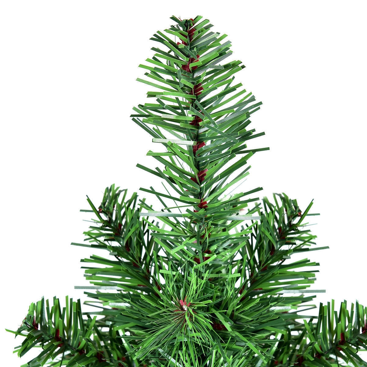 2/3 Feet Unlit Christmas Tree in Burlap Base - Small Tabletop Holiday Tree