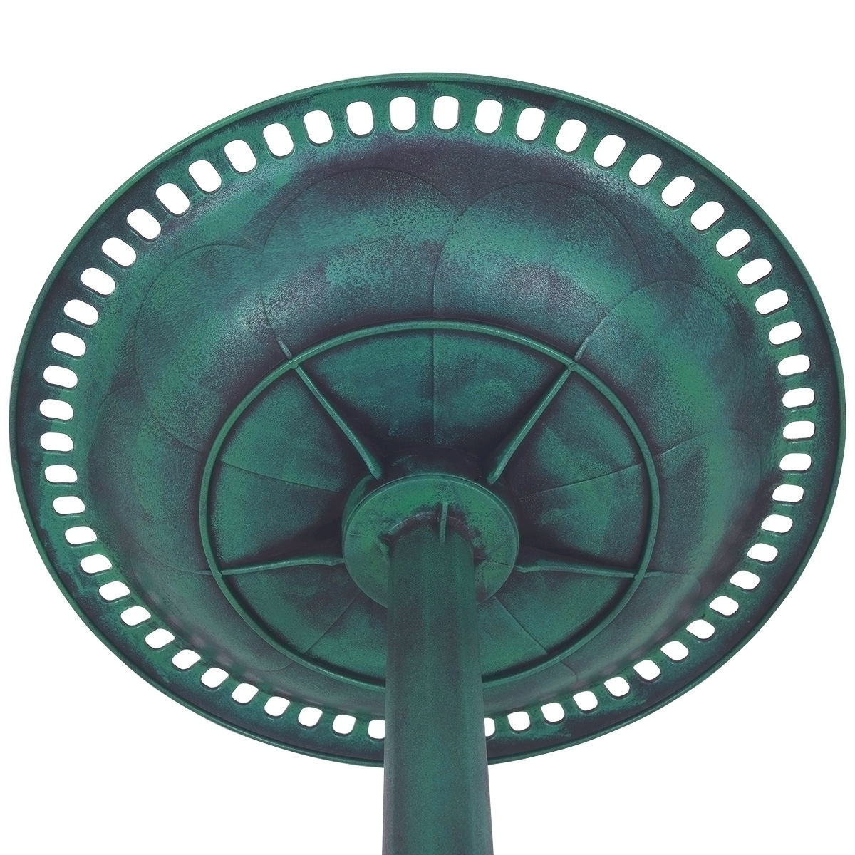 Outdoor Garden Pedestal Bird Bath Feeder - Weather-Resistant Resin, Easy Assembly