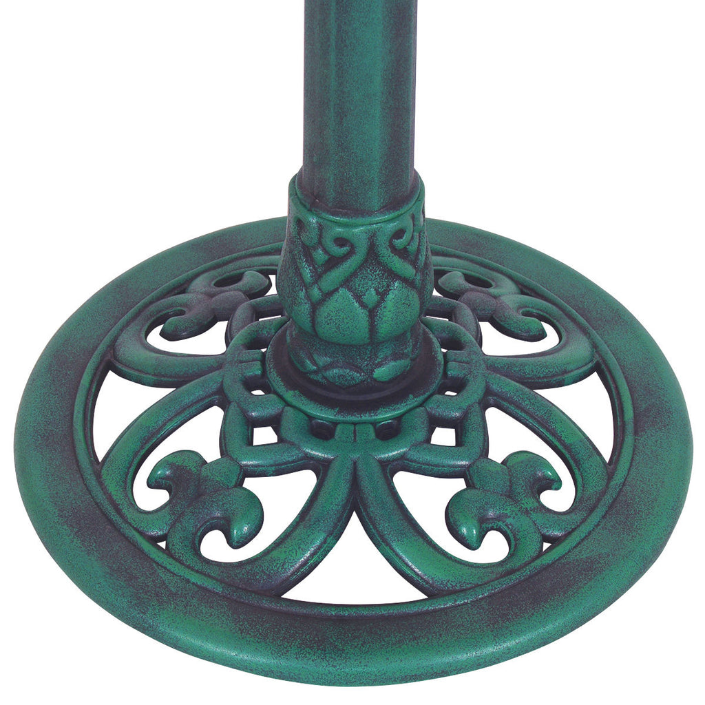 Outdoor Garden Pedestal Bird Bath Feeder - Weather-Resistant Resin, Easy Assembly