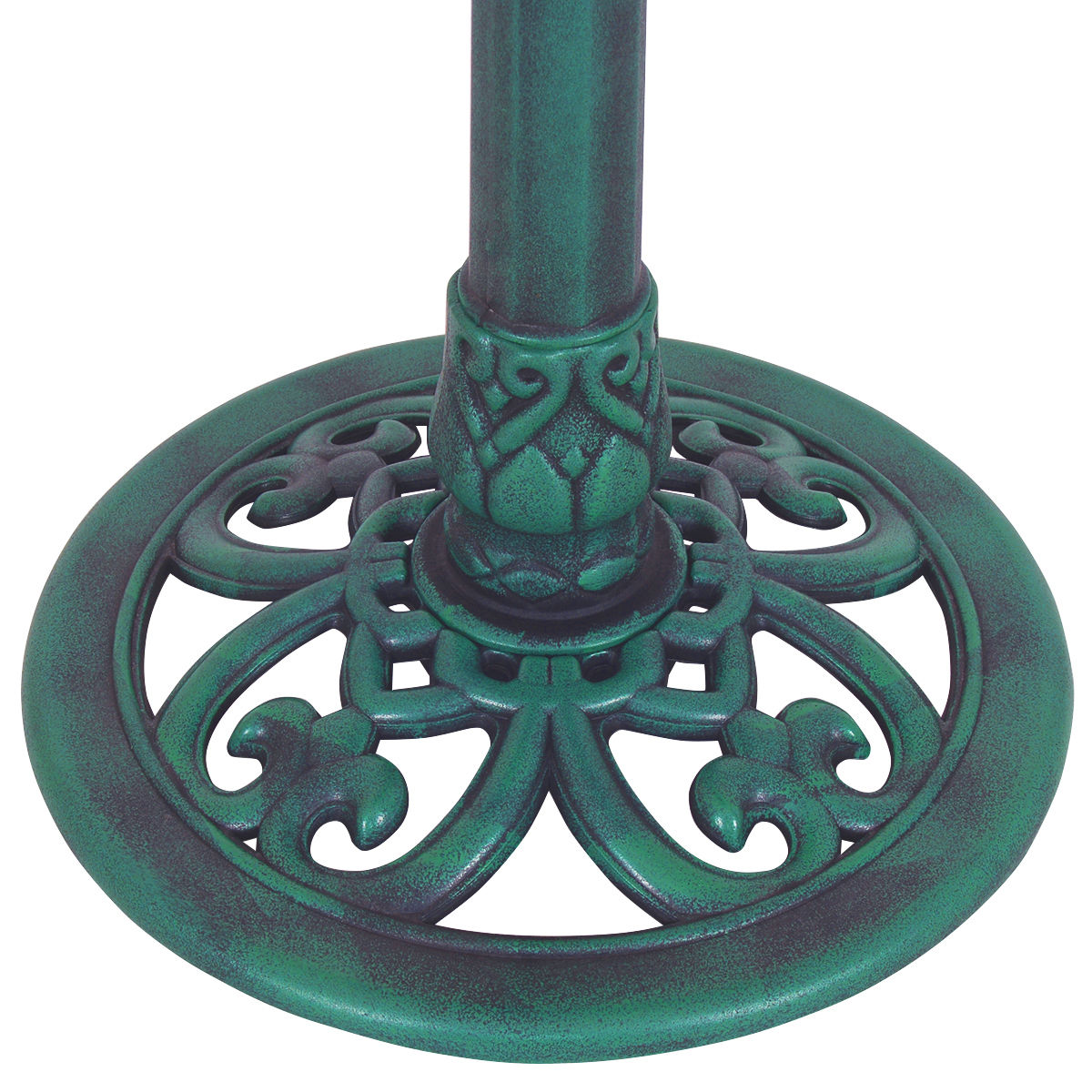 Outdoor Garden Pedestal Bird Bath Feeder - Weather-Resistant Resin, Easy Assembly