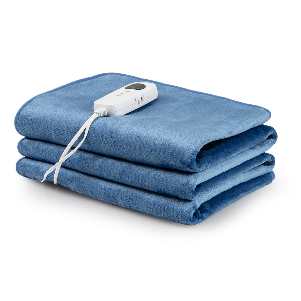 Electric Heated Mattress Pad Twin Size 5 Levels Gray