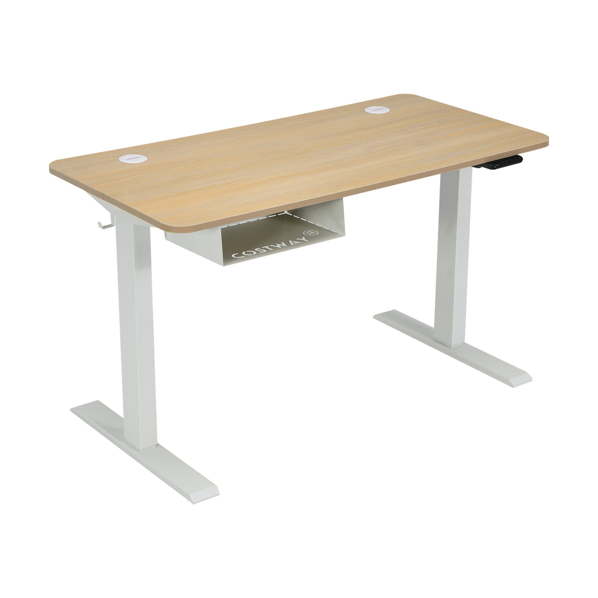 48-Inch Electric Standing Desk, Adjustable Height – Beige
