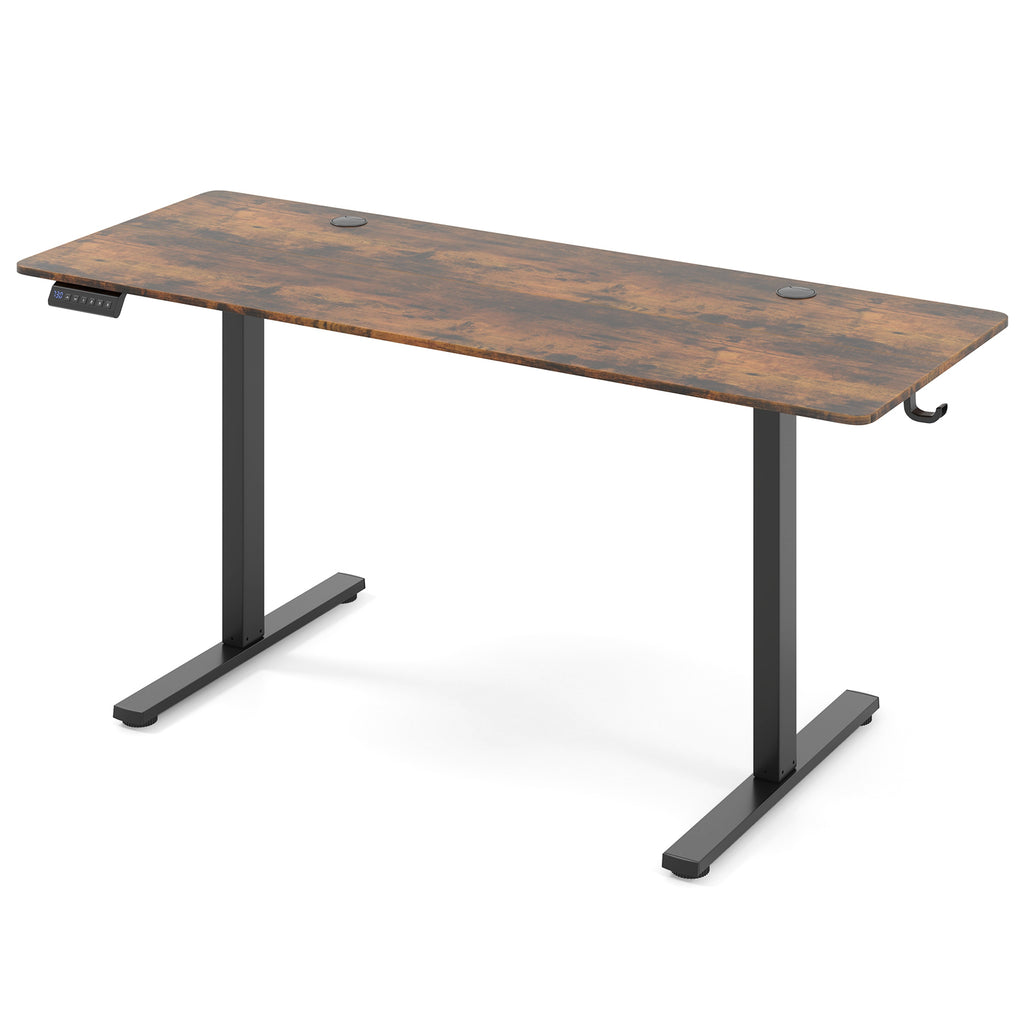Electric Standing Desk 28-46" Adjustable 3 Memory - White