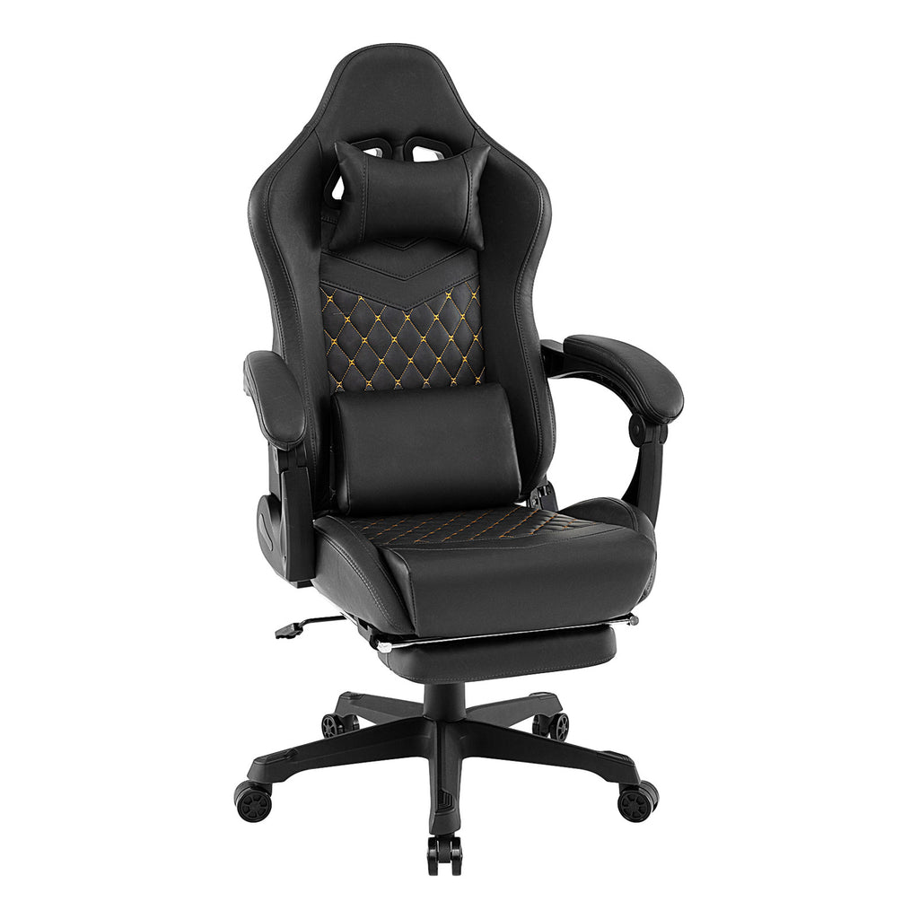 Ergonomic Video Game Computer Chair with Headrest and Lumbar Pillow