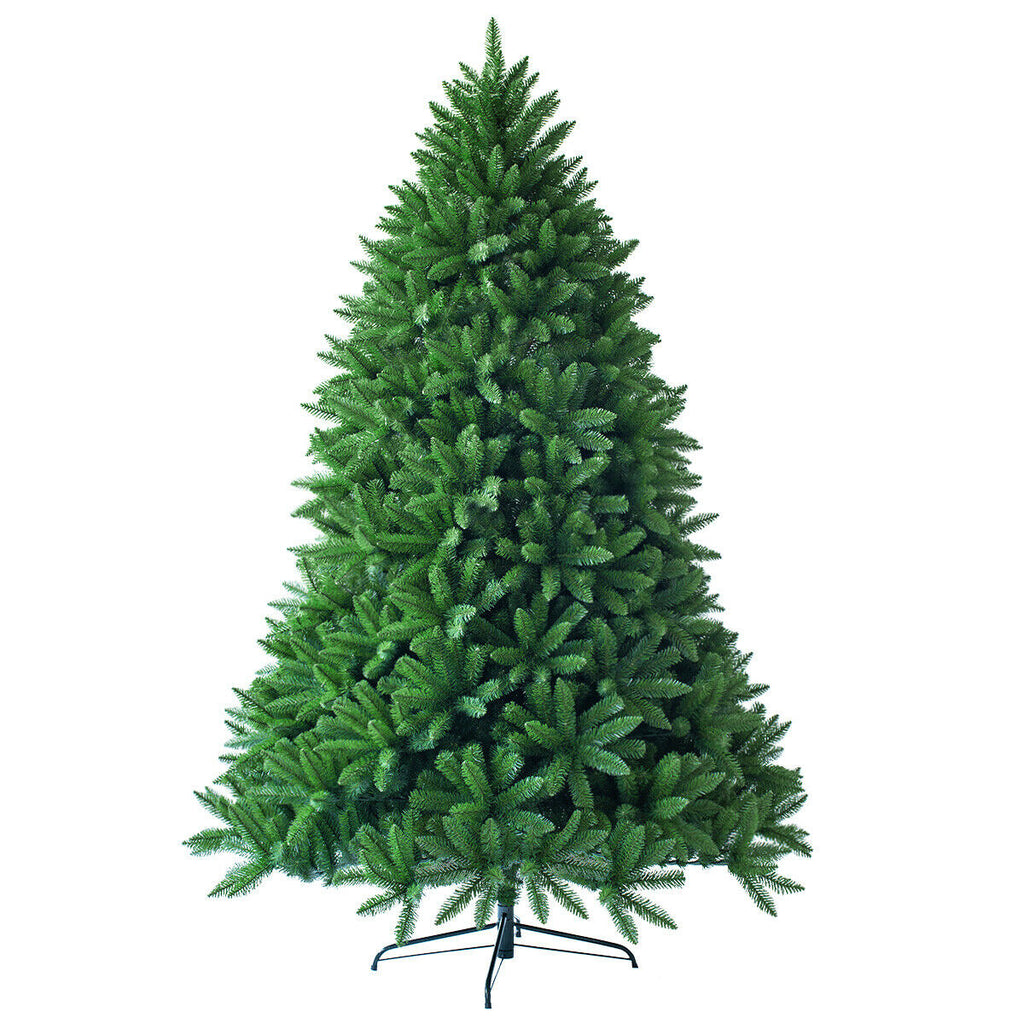 Artificial Christmas Tree 6 Feet with 1250 Branch Tips, Foldable Base