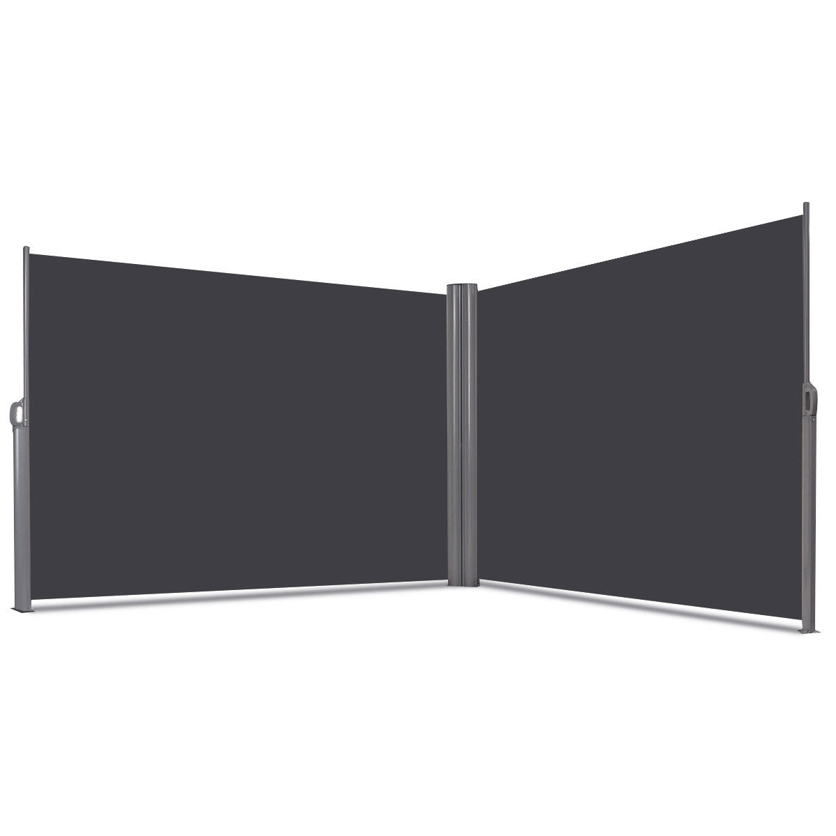 Patio Retractable Side Awning Screen Divider – 118.5 x 63 Inch