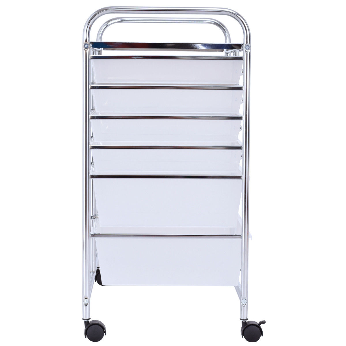 12-Drawer Rolling Storage Cart, White