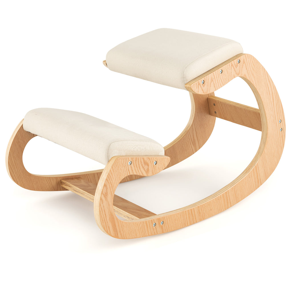Adjustable Wobble Stool for Kids - Active Learning, White