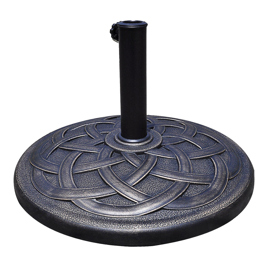 17.5 Inch Heavy Duty Square Umbrella Base Stand of 30 lbs for Outdoor