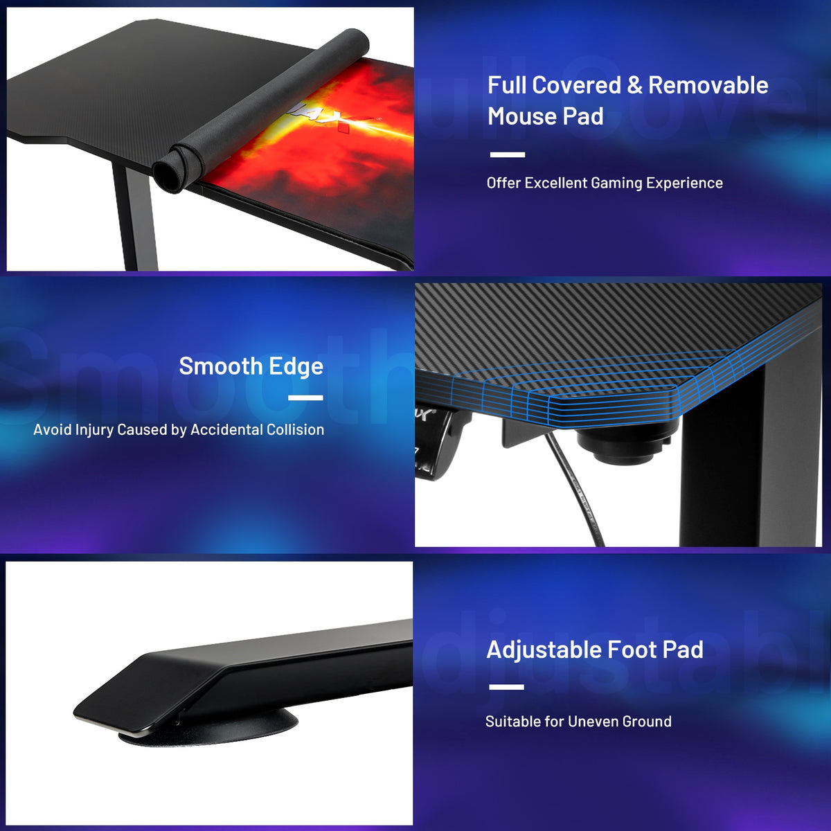 Electric Standing Gaming Desk – Height Adjustable with Memory Presets