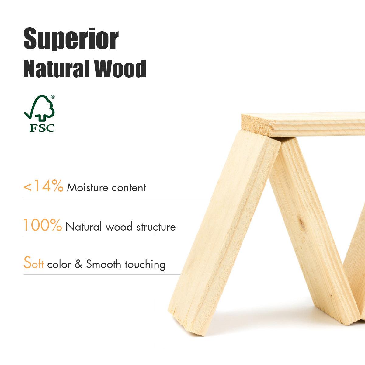 Acacia Wood Bench with 3-Tier Storage Shelves - 27.5"