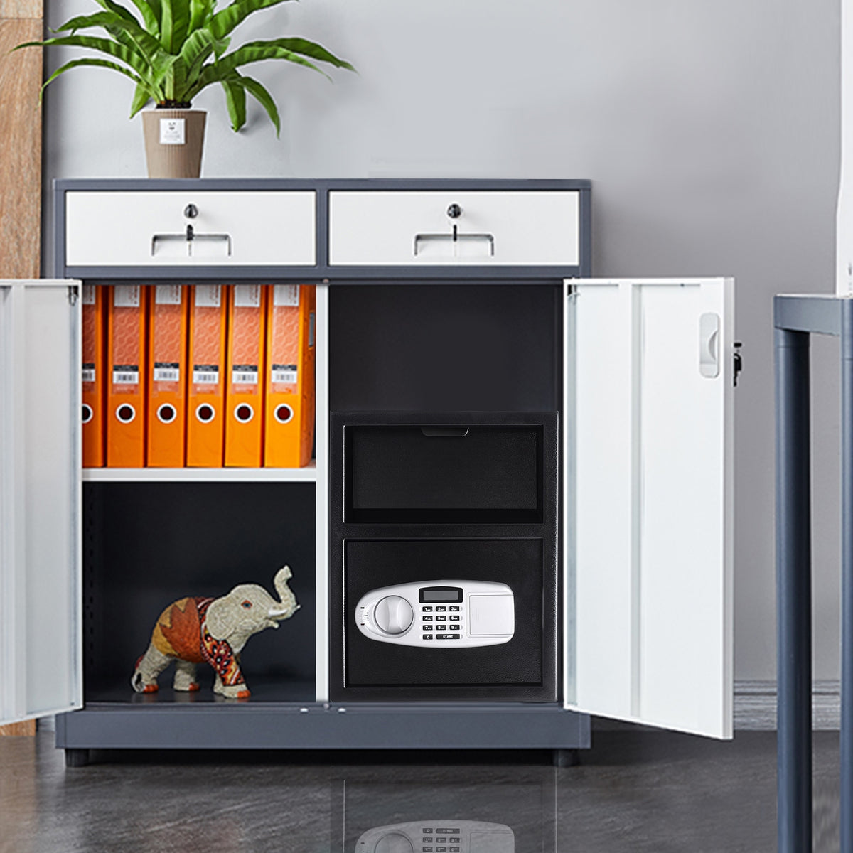 Digital Deposit Safe Box - Front Load, 3mm Steel