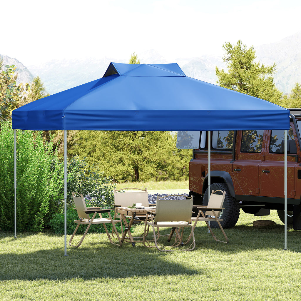10 X FT Foldable Outdoor Patio Shelter Canopy Tent with 1-Push Center