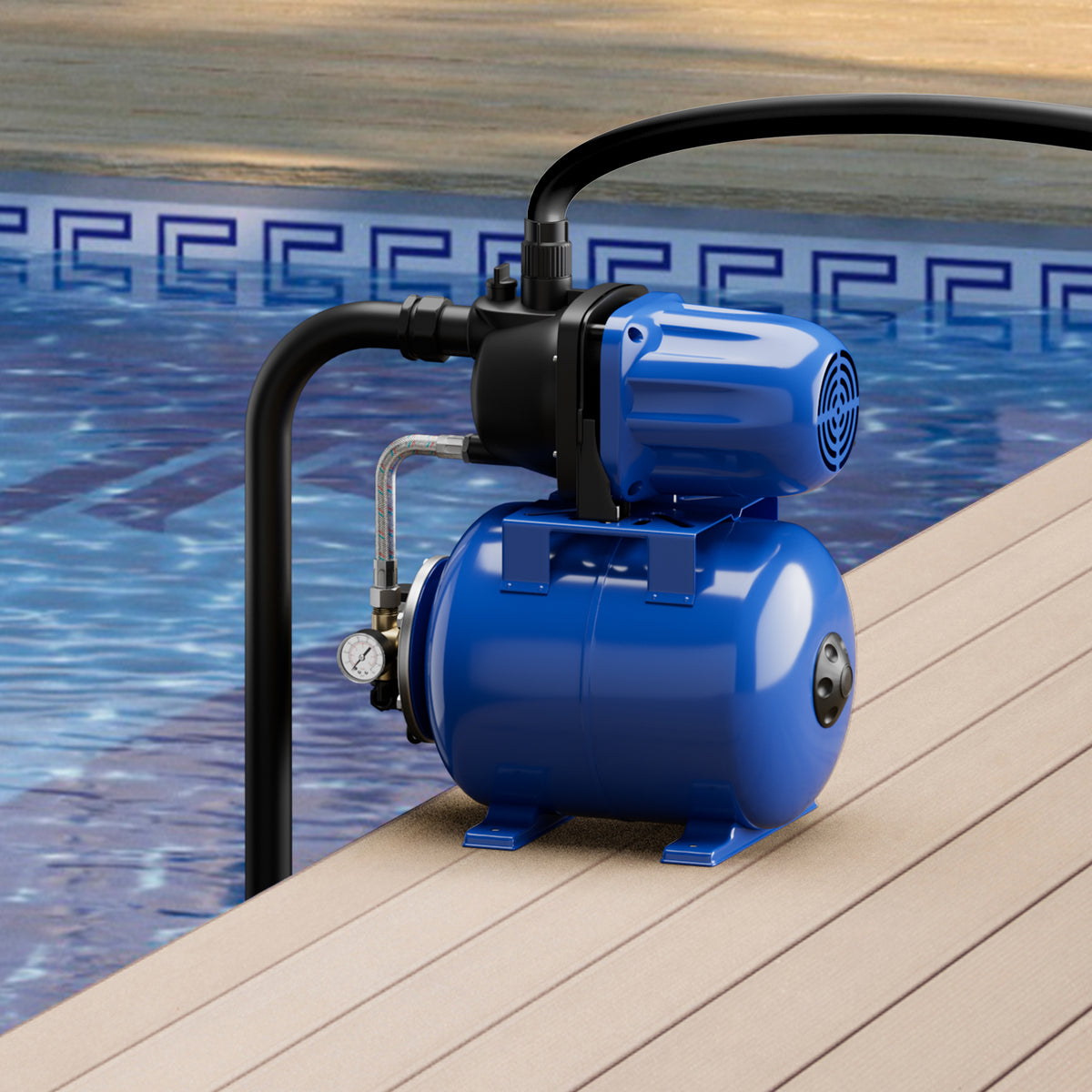 1200 W Garden Water Pump Shallow Well Pressurized Irrigation