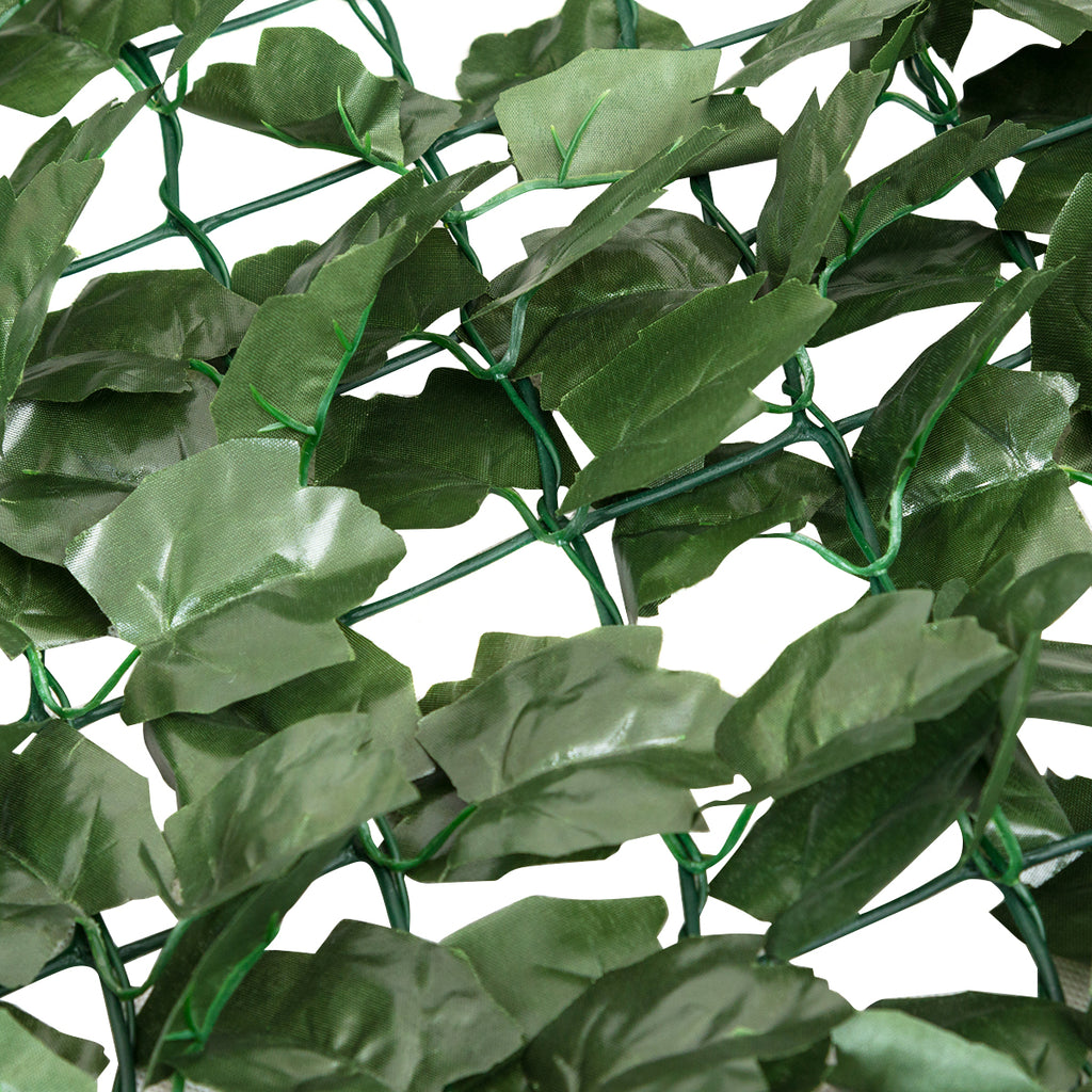 Faux Ivy Leaf Decorative Privacy Fence - Green, Indoor/Outdoor, M Variation