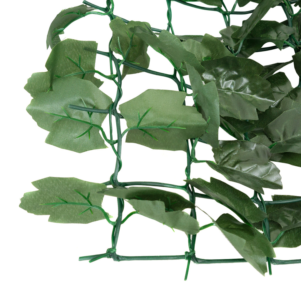 Faux Ivy Leaf Decorative Privacy Fence - Green, Indoor/Outdoor, M Variation