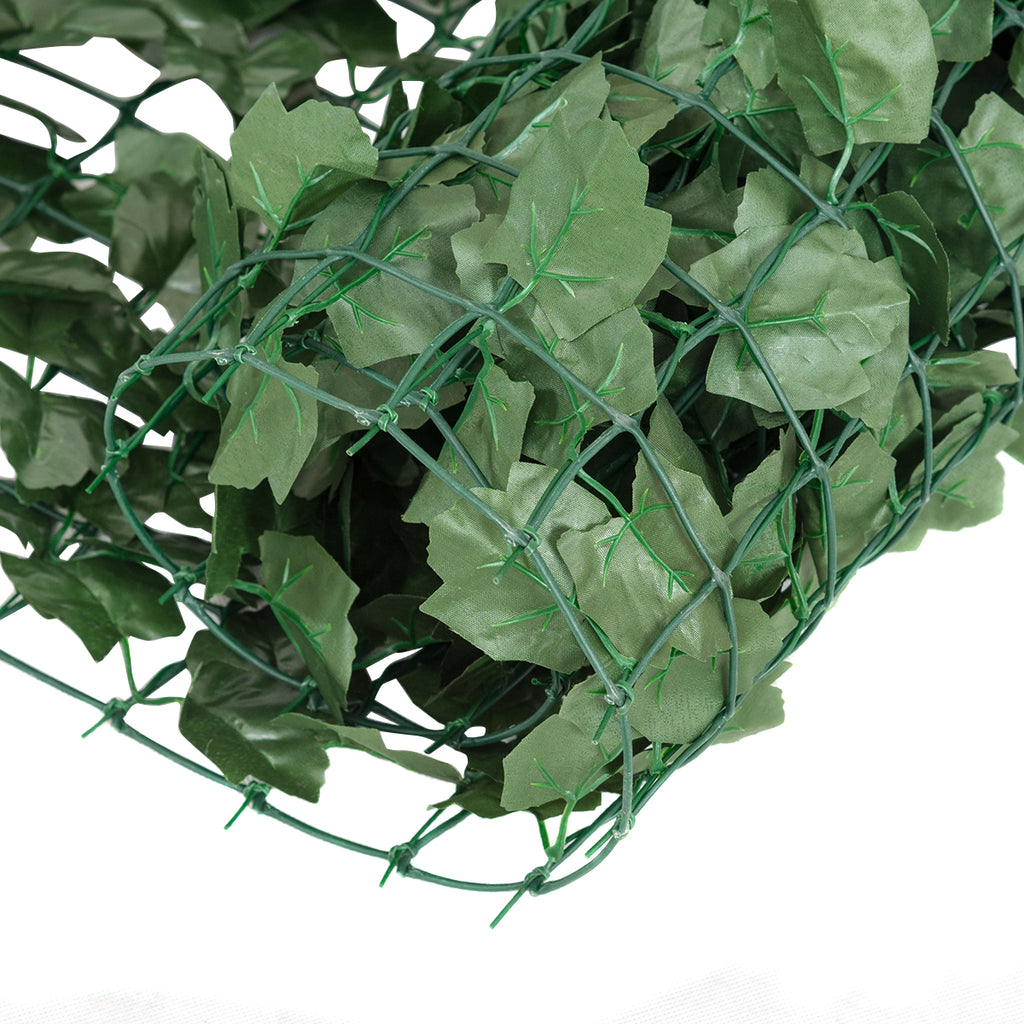 Faux Ivy Leaf Decorative Privacy Fence - Green, Indoor/Outdoor, M Variation