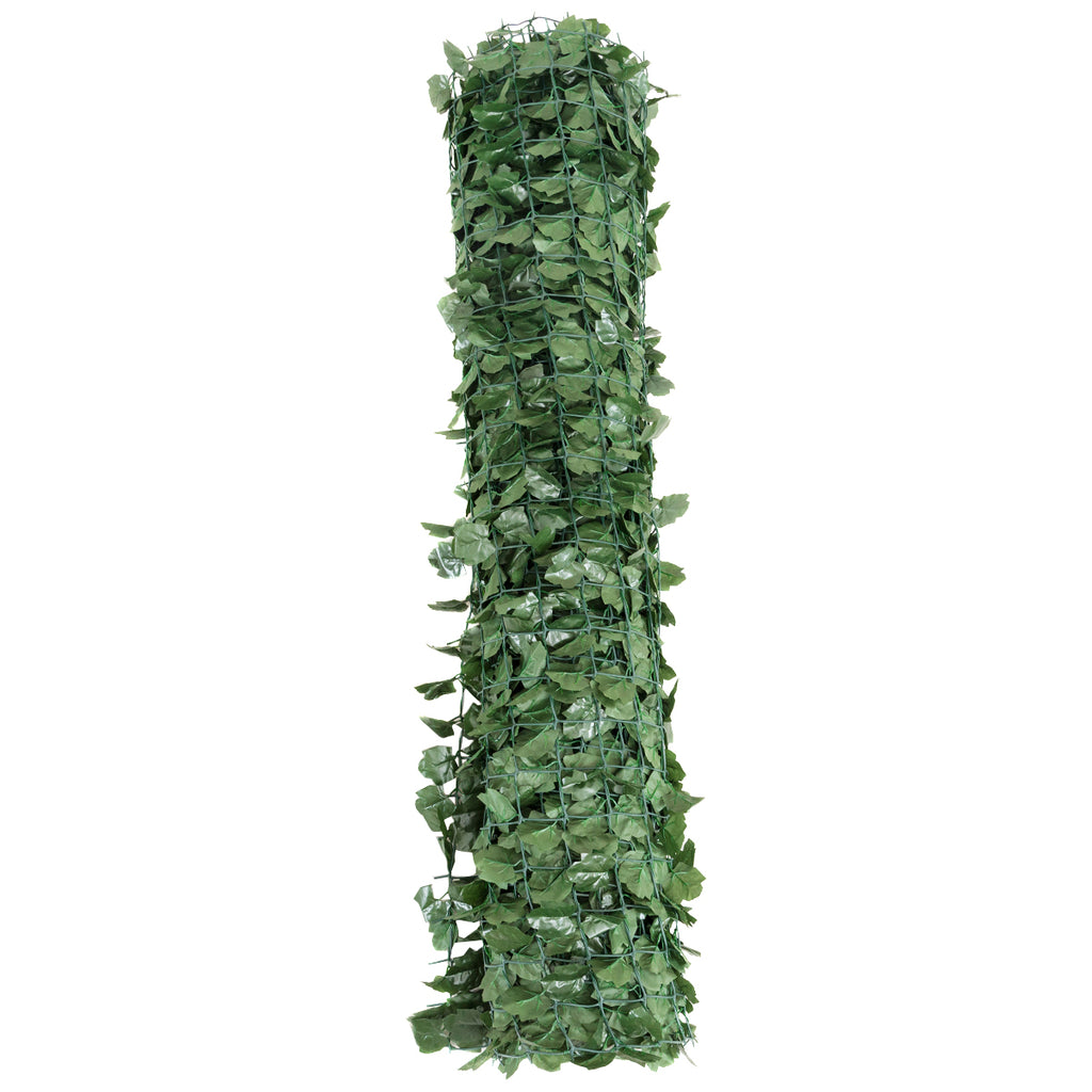 Faux Ivy Leaf Decorative Privacy Fence - Green, Indoor/Outdoor, M Variation
