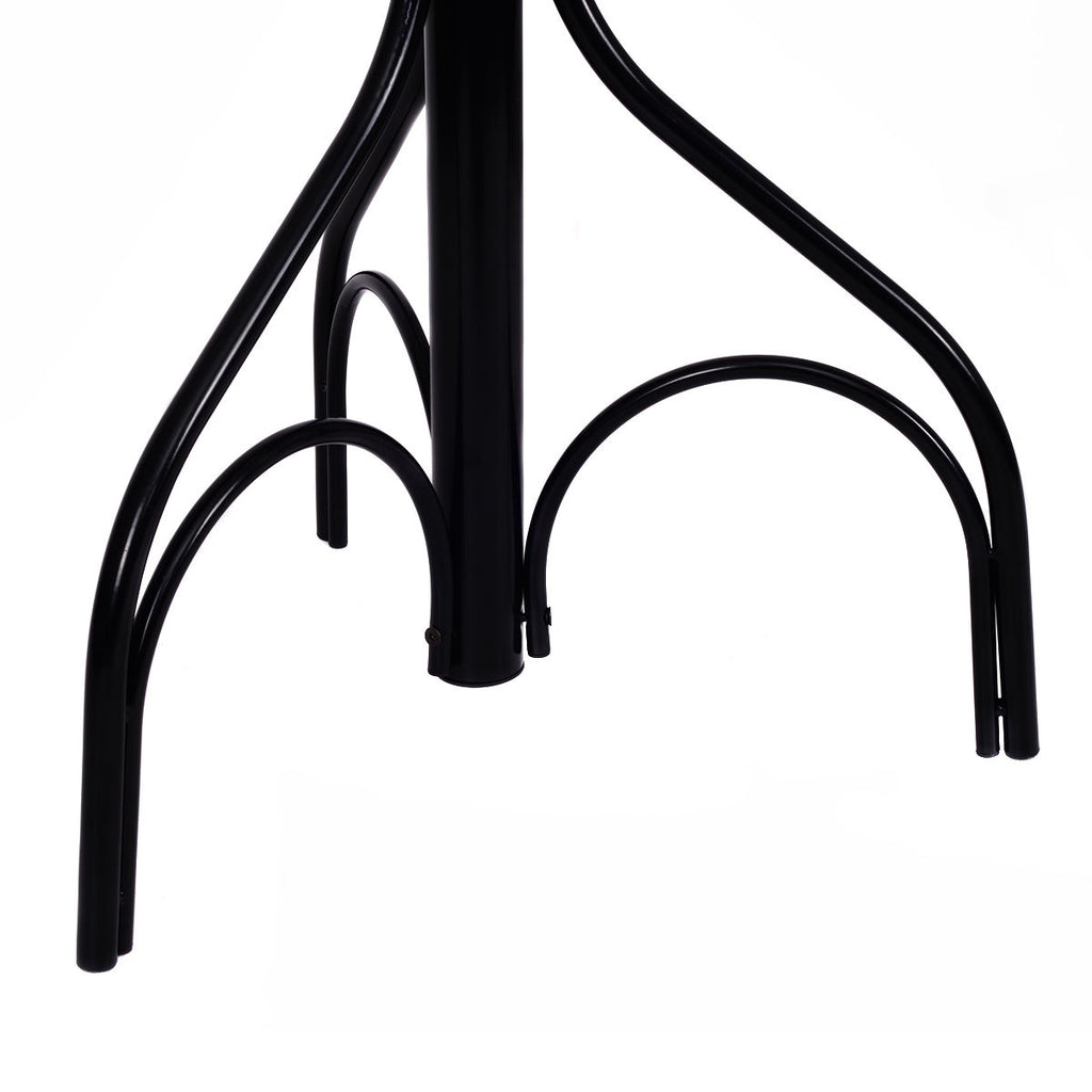 Metal Coat Tree Stand - 12 Hooks, Vintage Design