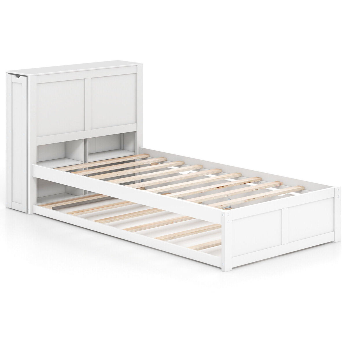 Twin Size House Bed with 2 Storage Drawers - Gray