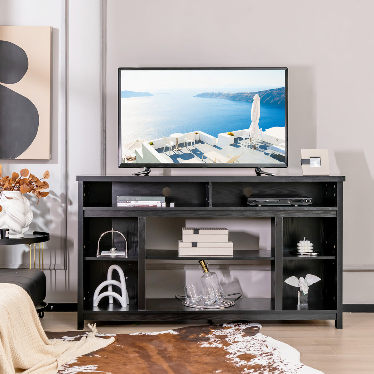 58" Fireplace TV Stand for 65" TV - Black