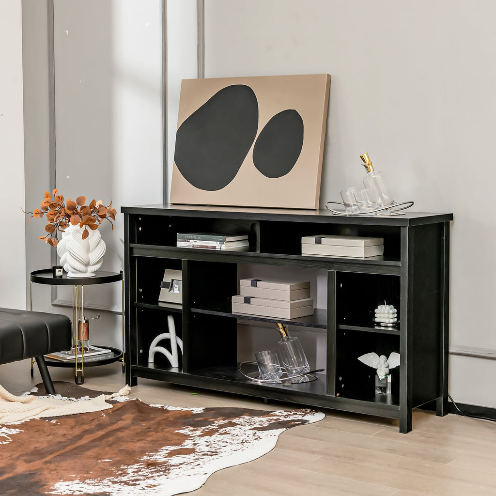 58" Fireplace TV Stand for 65" TV - Black