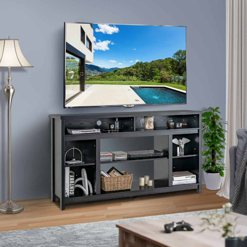 58" Fireplace TV Stand for 65" TV - Black