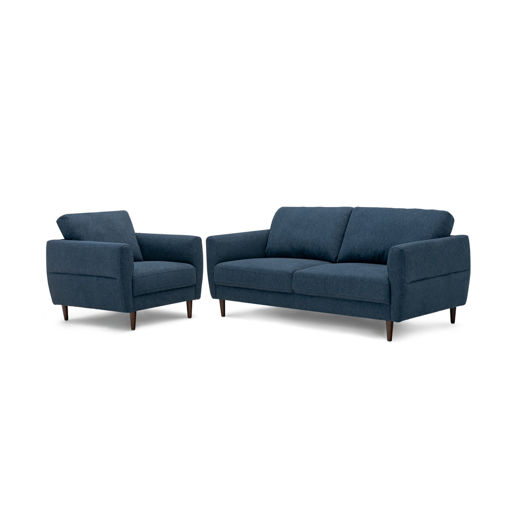 Upholstered Accent Chair – Navy