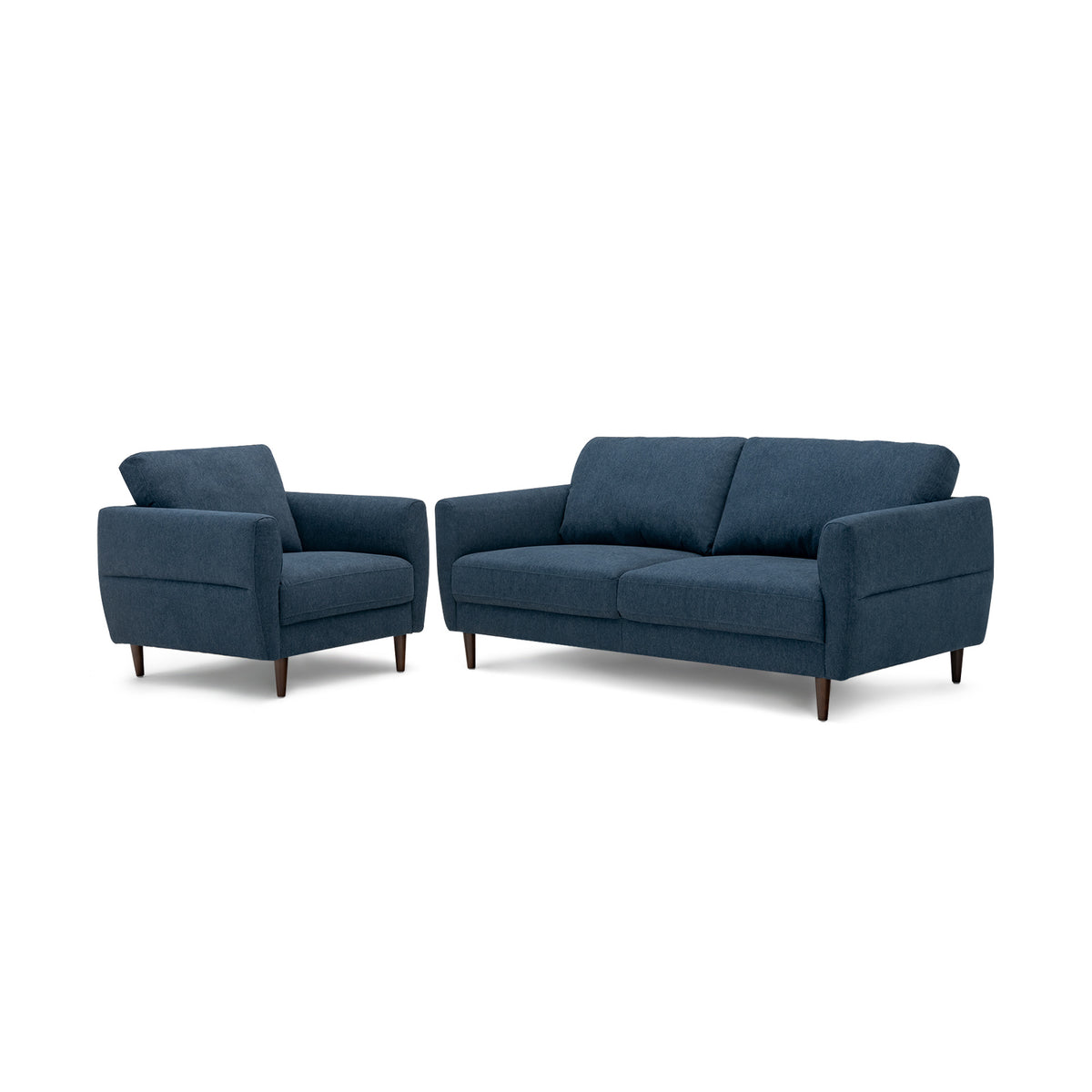 Upholstered Accent Chair – Navy