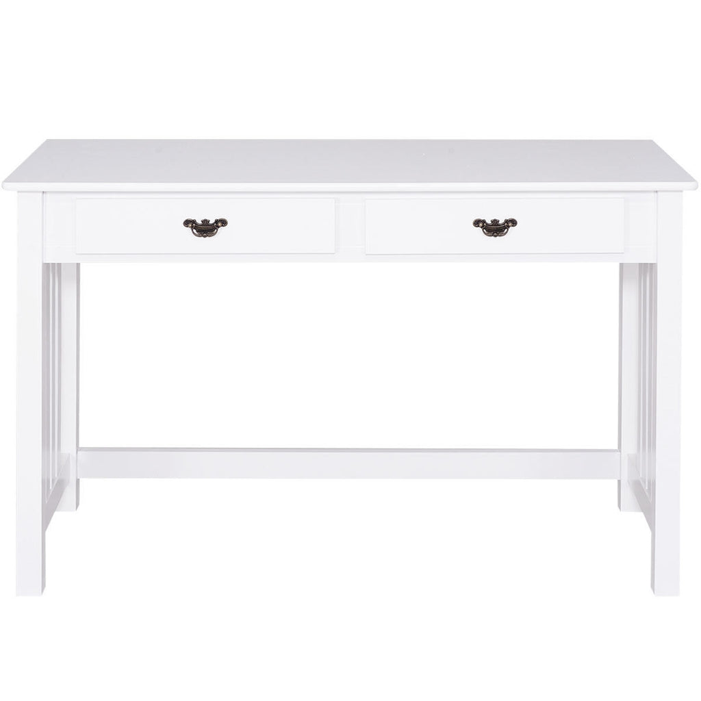4-Drawer Computer Desk with Floating Organizer