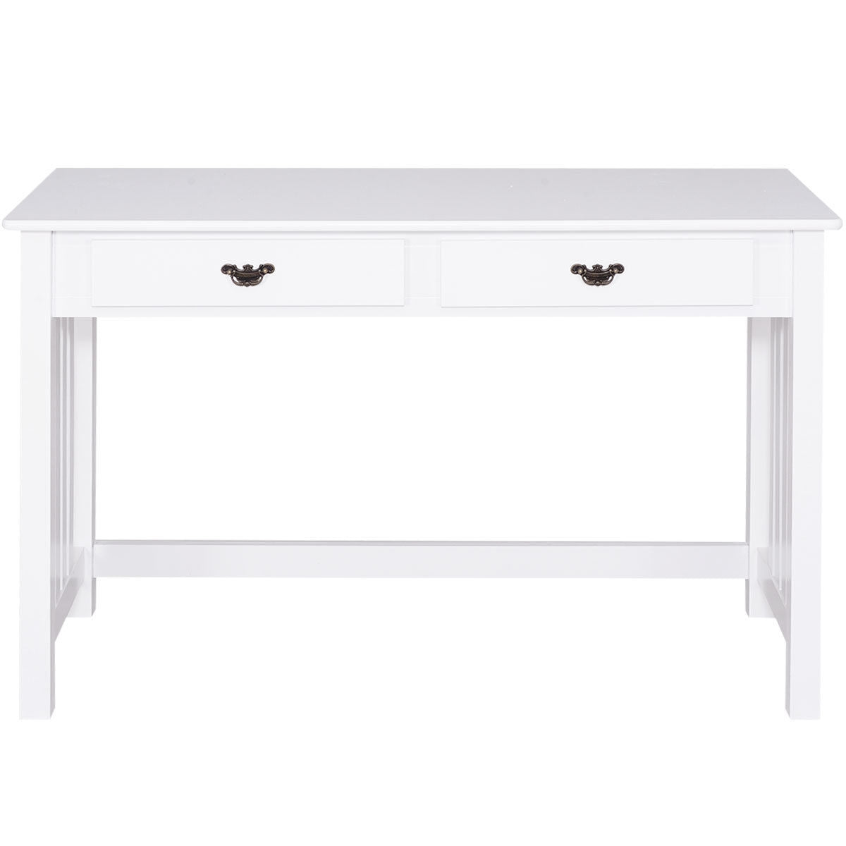 4-Drawer Computer Desk with Floating Organizer