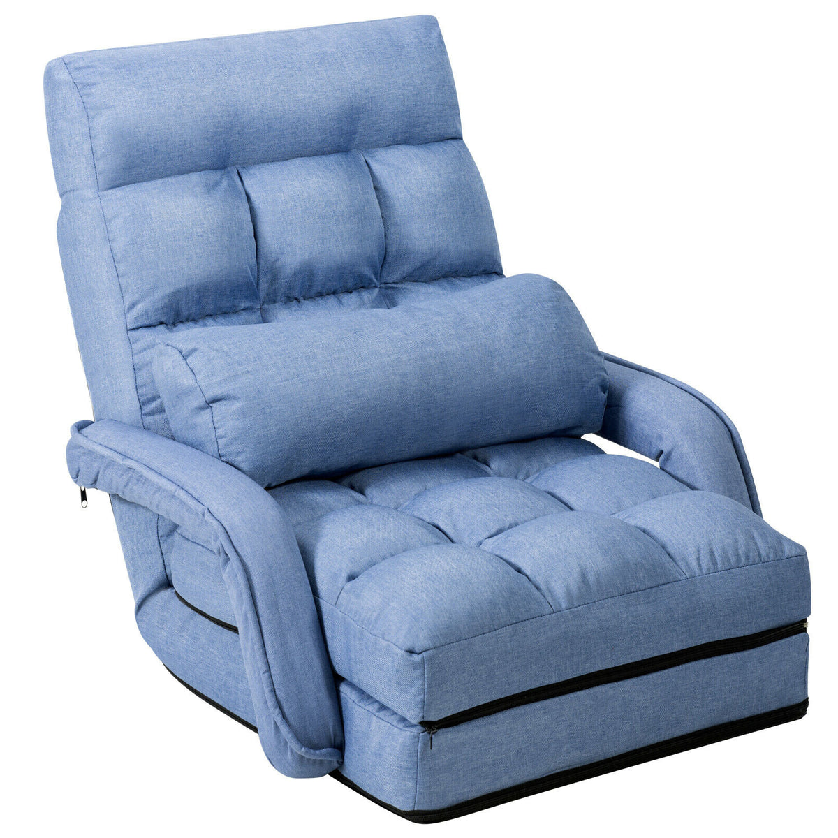 360-Degree Swivel Folding Gaming Chair - Navy