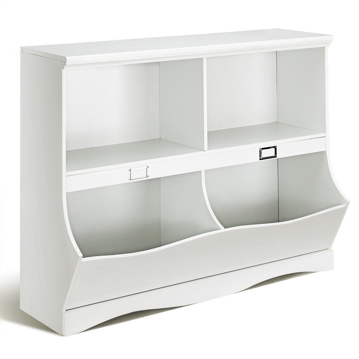 Kids Storage Unit Baby Toy Organizer Children Bookshelf - White