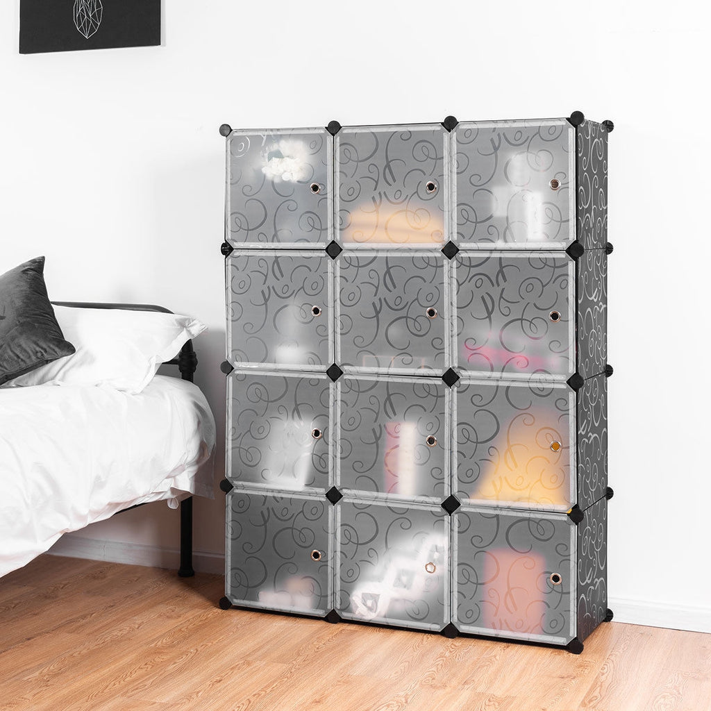 12-Cube Portable Closet Storage Organizer - DIY