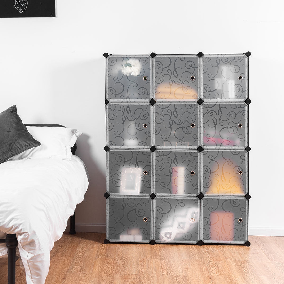 12-Cube Portable Closet Storage Organizer - DIY