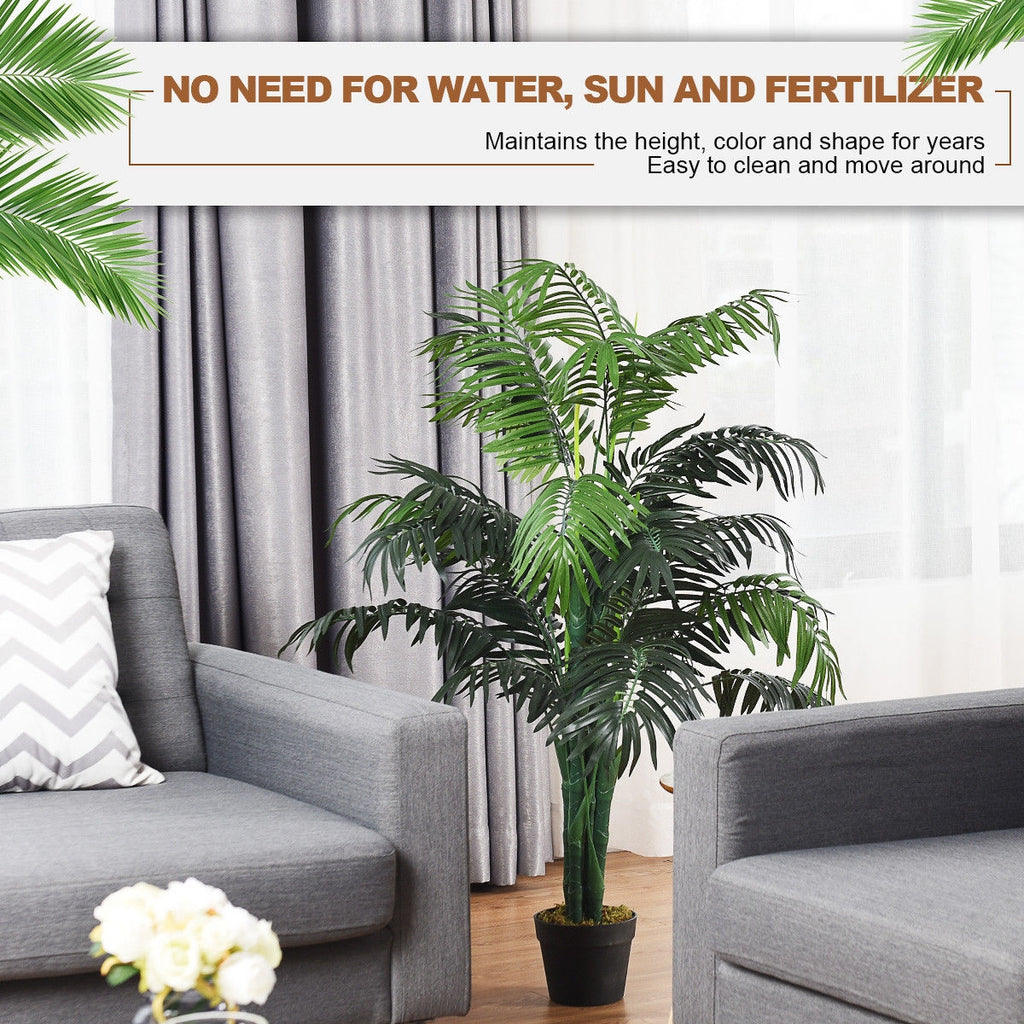 Artificial Areca Palm Tree with Basket - 3.5 Feet Décor Plant for Home & Office