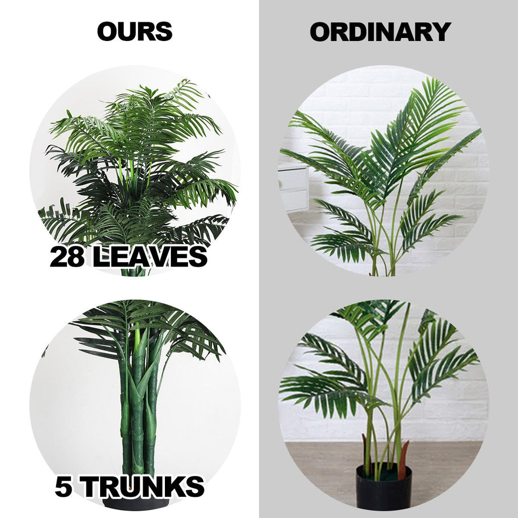 Artificial Areca Palm Tree with Basket - 3.5 Feet Décor Plant for Home & Office