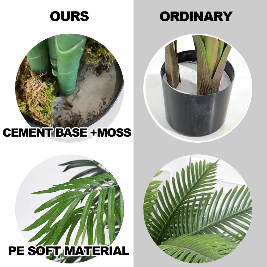 Artificial Areca Palm Tree with Basket - 3.5 Feet Décor Plant for Home & Office