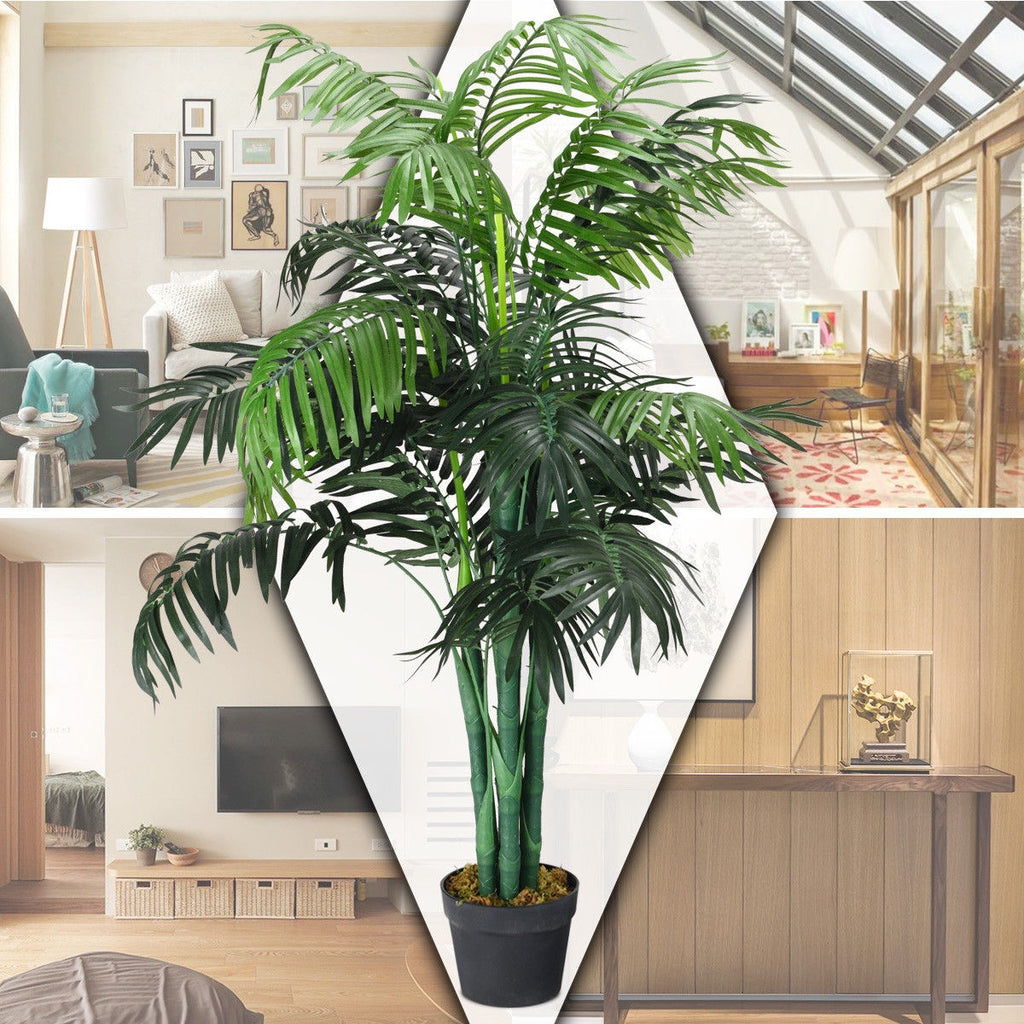 Artificial Areca Palm Tree with Basket - 3.5 Feet Décor Plant for Home & Office