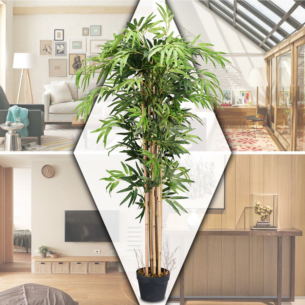 5 Feet Artificial Bamboo Tree - Indoor Outdoor Decorative Plant