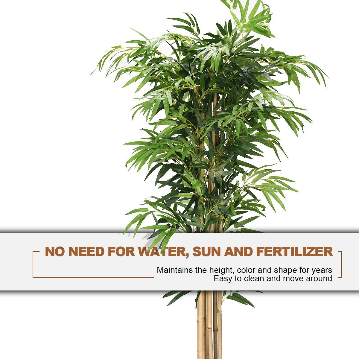 5 Feet Artificial Bamboo Tree - Indoor Outdoor Decorative Plant